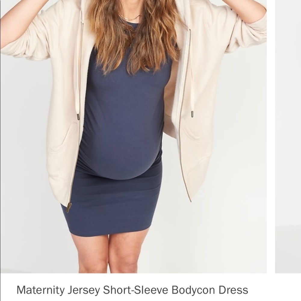 Maternity Jersey Short sleeve Bodycon Dress